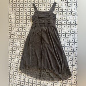 Girls Shimmering Gray Dress